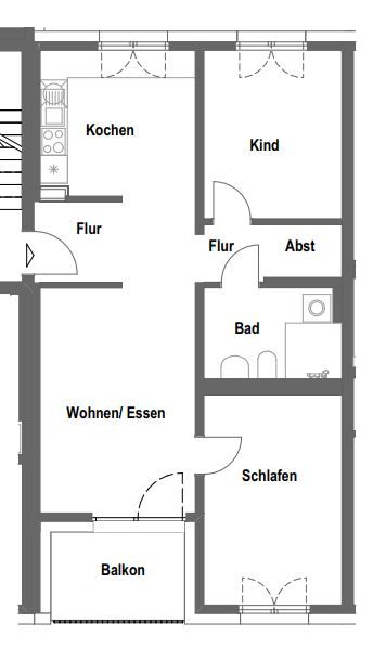 3 Zimmer-Herzobase -  Wohnberechtigungsschein EK-Stufe 2 erforderlich!